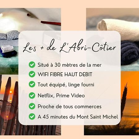 L'Abri-Cotier A 30 Metres De La Mer Annoville Exterior foto